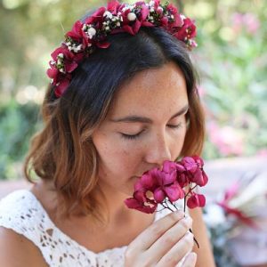 Tocado Diadema Flores Iruya