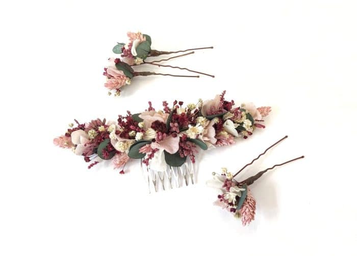 Tocado de flores Liru - Imagen 3